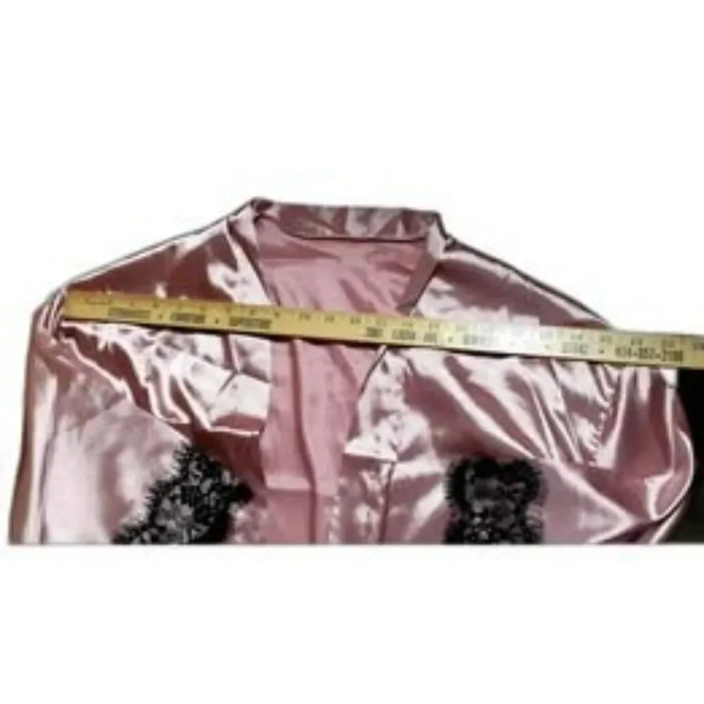 Elizac Women 4-Piece Lingerie Sleepwear Size S Satin